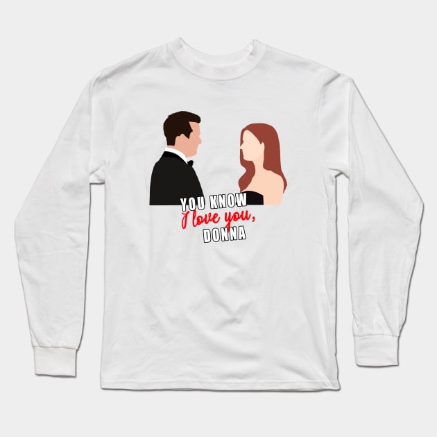 you know i love you, donna Long Sleeve T-Shirt by aluap1006